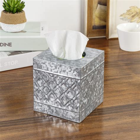 tissue box cover metal|galvanized tissue box cover.